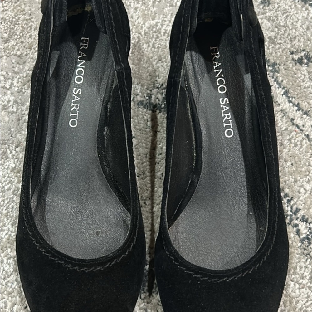 Franco Sarto Elegant Black Wedge